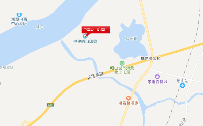 中建昭山印象位置图