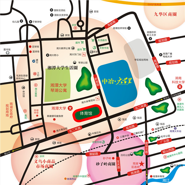 中冶·大学里四期雅境位置图