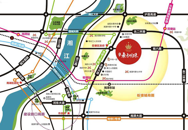 湘潭东方明珠位置图