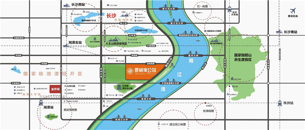 金侨·印象湘江位置图