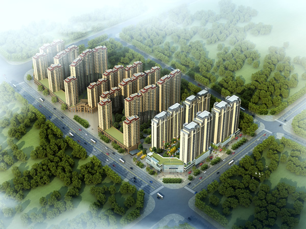 宜华·湘江名城三期鸟瞰图