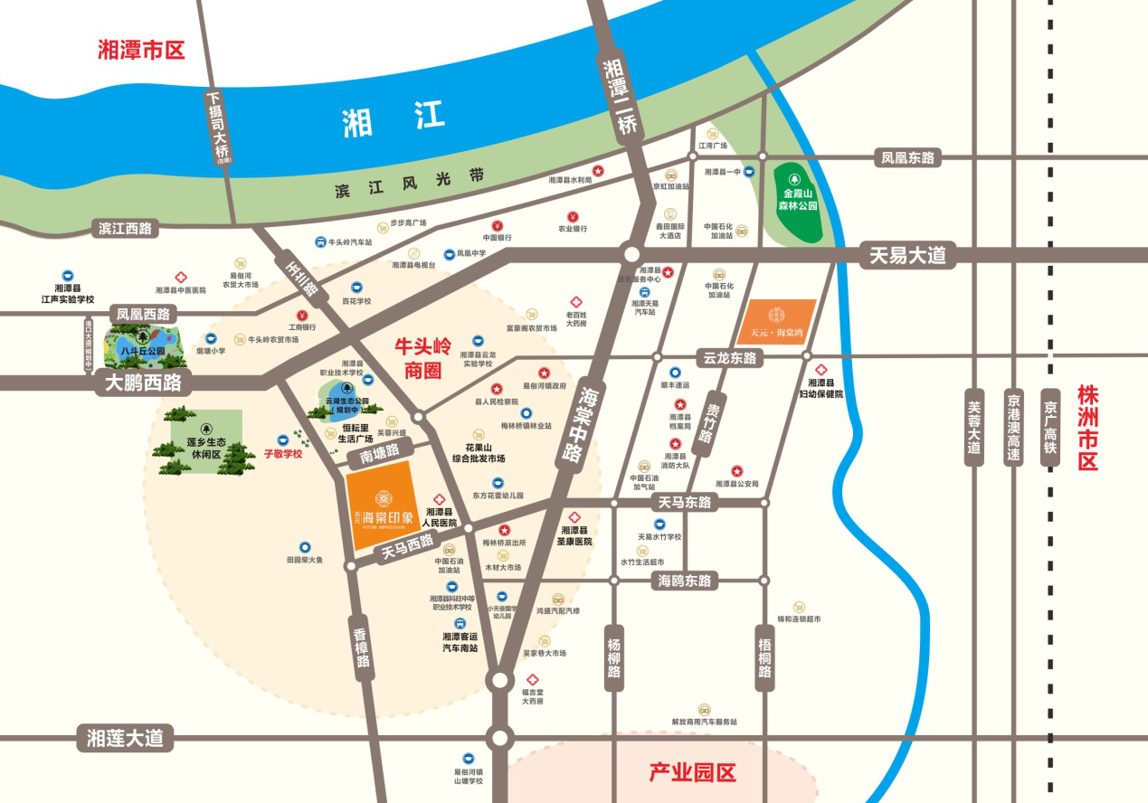 天元·海棠印象位置图