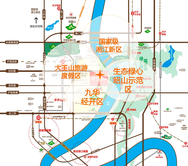 湘潭雅士林欣城位置图