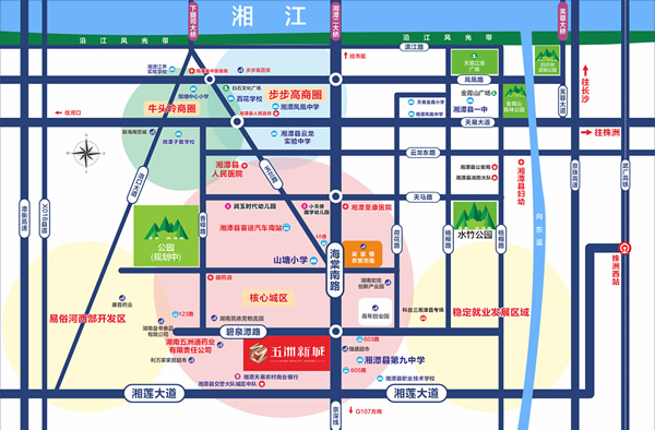 五洲新城位置图